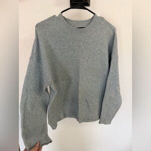 Vero Moda Heathered Light Blue Crewneck Sweater